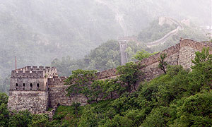 The great wall of China: approximately 4,163 miles from east to west of China. 