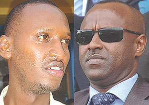 L-R : Jules Kalisa;The incumbent Brig. Gen Jean Kazura.