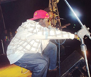 Rapper Riderman performing at the MTN Tuwukate concert