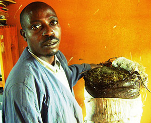 End of road for drug dealer Rashid Ntakiruutimana. (Photo: S. Rwembeho)