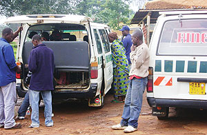 Passengers disembarking from a taxi after it was impounded by police after the driver was caught reclessly driving.