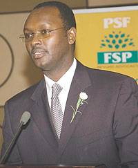 the Chief Executive Officer PSF Emmanuel Hategeka 