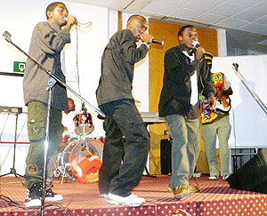 The Brothers on stage