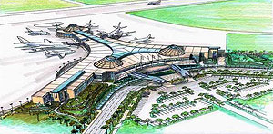  The Artistic impression of the soon to be under construction Bugesera International Airport.