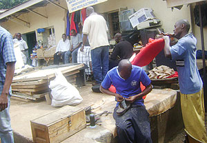 A cross section fo workers operating from KAZI NI KAZI. Photo G. Mugoya
