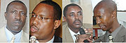 L-R : Dr Jean Damascene Ntwukuliryayo;Protais Mitali;Jean de Dieu Mucyo;Musa Fazil Harelimana