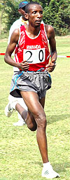 Gervais Hakizimana is one of the local athletes hunting for minimums to take part in the 2012 London Games