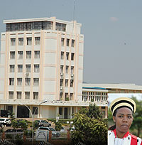 The Supreme Court. (Inset) Chief Justice Aloysie Cyanzayire