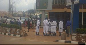 Ugandau2019s traffic policemen look immaculate in white, but their reputation is not as immaculate as their uniforms (Photo by Kelvin Odoobo)