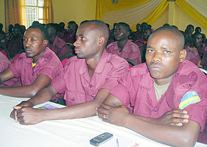 74 local defence personnel from the Northern Province attending a refresher course. 