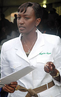 Rosette Rugamba, Deputy CEO in charge of Tourism and Conservation at RDB.