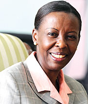 IN ADDIS: Foreign Affairs Minister Louise Mushikiwabo