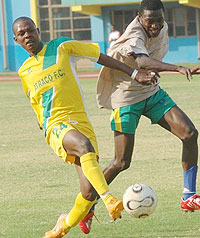 Andre Lomami and his Atraco teammates are eager to see off Nyanza in the MTN Peace Cup.