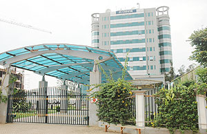 Ecobank  Rwanda building in Kigali. (File photo)