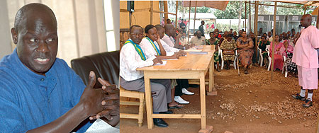 L-R : The Author  : Prof Omara Otunnu ;Gacaca court: One of Rwandau2019s remarkable innovations. (File photo)