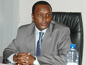 JOB WELL DONE; Emanuel Hategeka has been praised for his achievements for the past four years he has been at PSF