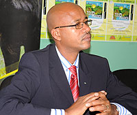 HAPPY: Ferwacy president Aimable Bayingana