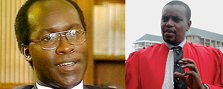 L-R : Callixte Mbarushimana ;Jean Bosco Mutangana heads Genocide Fugitives Tracking Unit.