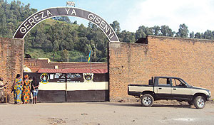 The front view of Gisenyi Central Prison. (Photo/ R Mugabe)