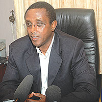 TO GRACE MEET: Senate president Vincent Biruta. (file photo)