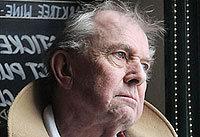 British television reporter Ray Gosling, in Nottingham, England.