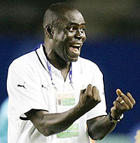 GOT IT:  Tetteh was pleased after landing the Amavubi job last evening. (File Photo)