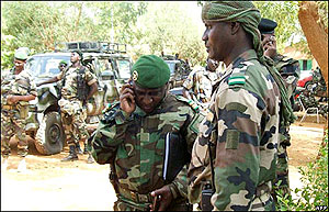 Army officers who call themselves the Supreme Council for the Restoration of Democracy.