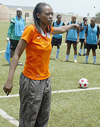 LAUDED TEAM: Grace Nyinawumuntu.