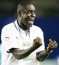 FOCUSED ON CHAN: Amavubiu2019s new head coach Tetteh Sellas.