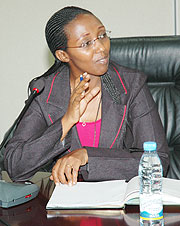 Energy State Minister Collette  Ruhamya  Uwineza