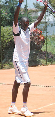 IN SEMIS: Jean Claude Gasigwa will now play Kenyau2019s Ochieng in the semi-final. (File Photo)