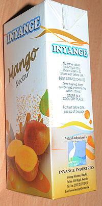 Some of the new products of Inyange Industries Ltd. (Photo / F. Goodman) 