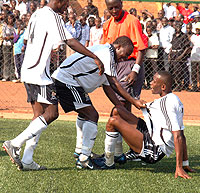 APR players celebrate a goal during last yearu2019s league. (File Photo)