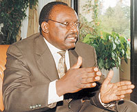 The Governor of the Central Bank, Franu00e7ois Kanimba.  (File photo)