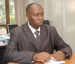 Pierre-Claver Nkulikiyinka the Commercial Director at Soras Insurance Company Ltd . 