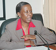 The Minister of Foreign Affairs and Cooperation, Louise Mushikiwabo
