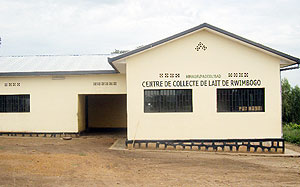 Rwimbogo milk collection centre. 
