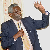 ADVISED; Prof. Chrysologue Karangwa (Photo; J. Mbanda)