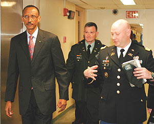 President Kagame  tours US Military Academy at West Point over the weekend.(Courtesy photo)  
