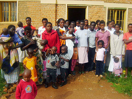 Some of the Underage Child-Mothers at Ndera Catholic Primary School. (Photo G.Mugoya)