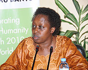City Mayor Aisa Kirabo Kacyira briefing the press on the progress of the on going festival (Photo; J. Mbanda)
