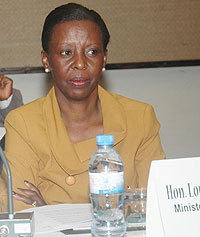 MADE CALL; Louise Mushikiwabo (Photo; F. Goodman)
