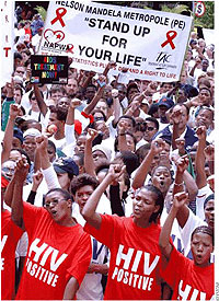 An anti HIV demonstration