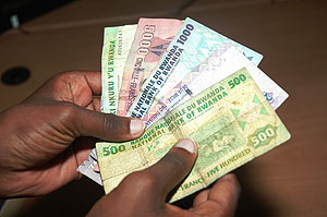 The Rwandan francs, stable currency.