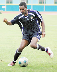 Ngabo is chasing for a starting slot in the return leg of the APR-TP Mazembe Champions League tie. (File photo)