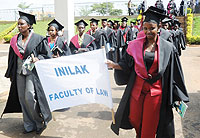 INILAK Law Graduates at yesterdayu2019s graduation. (Photo/ J .Mbanda)