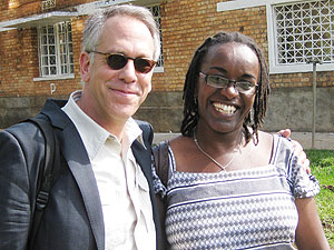 Philip Himberg and Odile Gakire Katese in Butare.