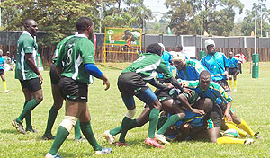 Silverbacks in action during one of last yearu2019s regional tournaments. The string side is chasing for honours in todayu2019s Nile Special 7-aside tourney. (File photo)