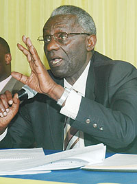 NEC Chairman Prof Chrysologue Karangwa