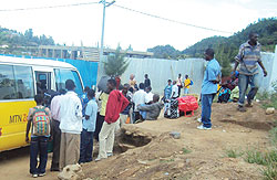STRANDED Students have been mostly affected by the scarcity of transport means (photo S Nkurunziza)